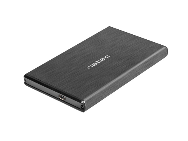 OBUDOWA HDD/SSD ZEWNĘTRZNA NATEC RHINO SATA 2.5'' USB 3.0 ALUMINIUM CZARNA SLIM