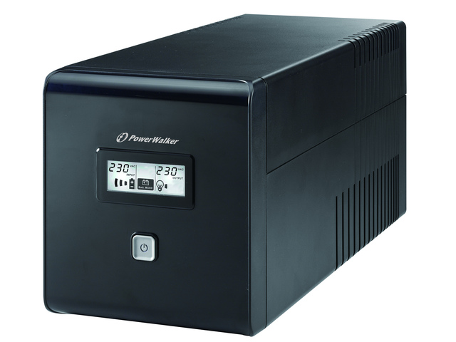 UPS POWERWALKER LINE-INTERACTIVE 1000VA 2X 230V PL + 2X IEC C13, RJ11/RJ45 IN/OUT, USB, LCD