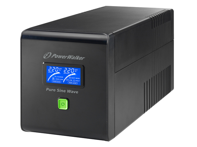 UPS POWERWALKER LINE-INTERACTIVE 750VA 4X IEC 230V, PURE SINE WAVE, RJ11/45 IN/OUT, USB, LCD