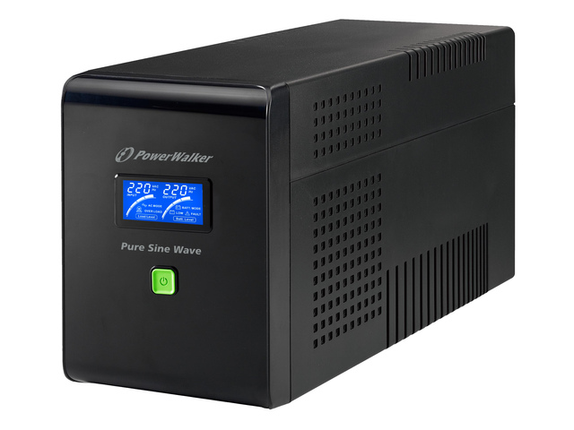 UPS POWERWALKER LINE-INTERACTIVE 1500VA 6X IEC 230V, PURE SINE WAVE, RJ11/45 IN/OUT, USB, LCD