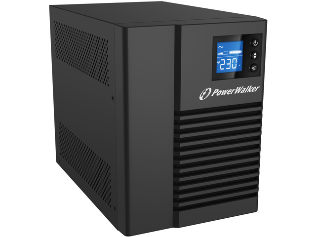 UPS POWERWALKER LINE-INTERACTIVE 750VA 4X 230V IEC OUT, RJ45 IN/OUT, USB HID, LCD, CZYSTA FALA