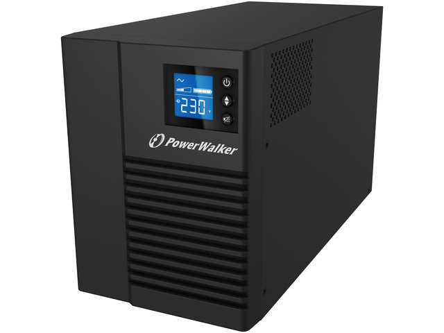 UPS POWERWALKER LINE-INTERACTIVE 1000VA 8X 230V IEC OUT, RJ45 IN/OUT, USB HID, LCD, CZYSTA FALA