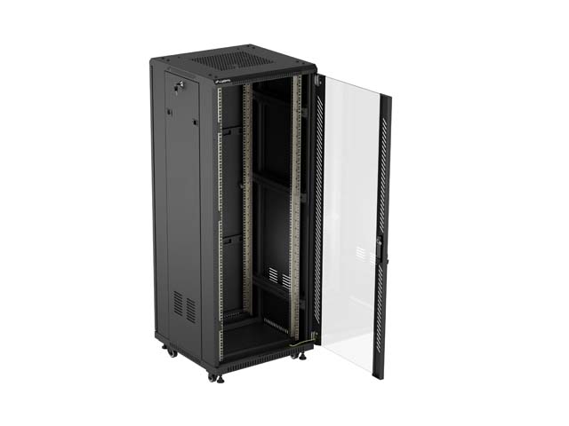 SZAFA INSTALACYJNA RACK STOJĄCA 19" 32U 600X600 CZARNA LANBERG (FLAT PACK)