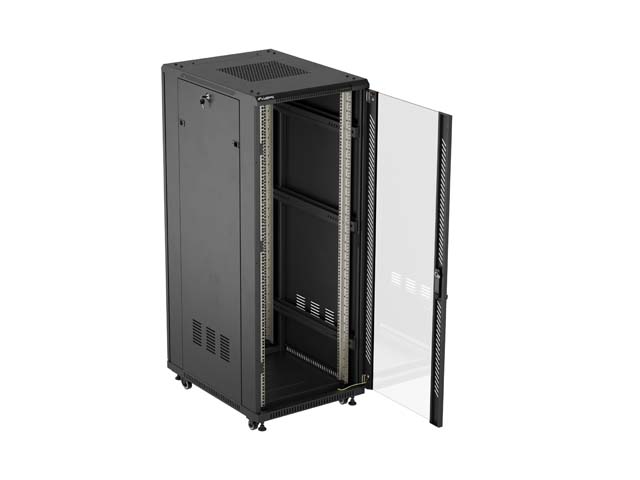 SZAFA INSTALACYJNA RACK STOJĄCA 19" 32U 600X800 CZARNA LANBERG (FLAT PACK)