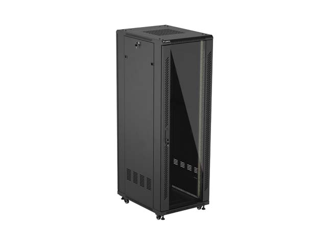 SZAFA INSTALACYJNA RACK STOJĄCA 19" 37U 600X800 CZARNA LANBERG (FLAT PACK)
