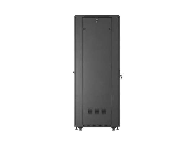SZAFA INSTALACYJNA RACK STOJĄCA 19" 42U 600X800 CZARNA DRZWI PRZESZKLONE LANBERG (FLAT PACK)