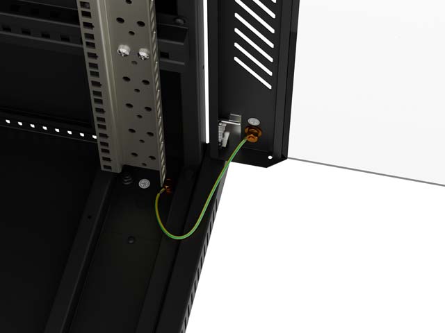 SZAFA INSTALACYJNA RACK STOJĄCA 19" 42U 600X800 CZARNA DRZWI PRZESZKLONE LANBERG (FLAT PACK)