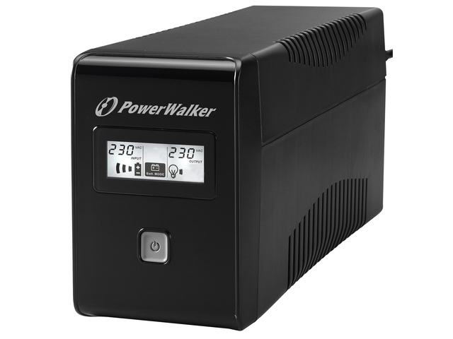 UPS POWERWALKER LINE-INTERACTIVE 650VA 1X IEC C13, 2X UK OUT, RJ11 IN/OUT, USB, LCD