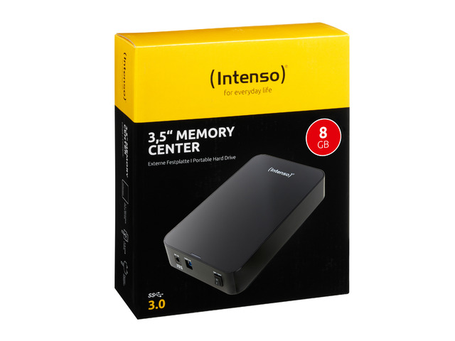 DYSK ZEWNĘTRZNY INTENSO MEMORYCENTER HDD 8TB 3.5'' USB 3.0 CZARNY