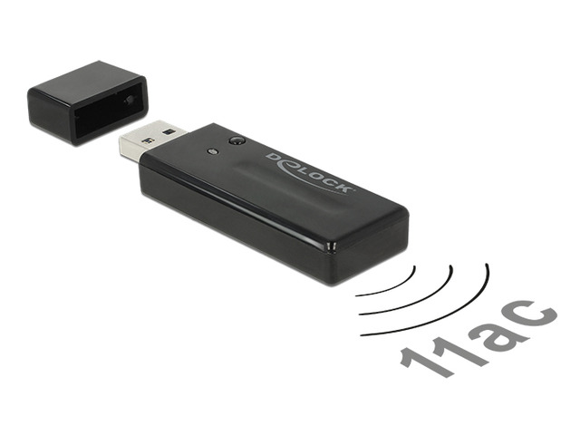 BEZPRZEWODOWA KARTA SIECIOWA WIFI DELOCK USB 3.0 AC1200 DUAL BAND 1 WEWNĘTRZNA ANTENA