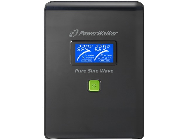 UPS POWERWALKER LINE-INTERACTIVE 2000VA 4X SCHUKO, PURE SINE WAVE, RJ11/45 IN/OUT, USB, LCD