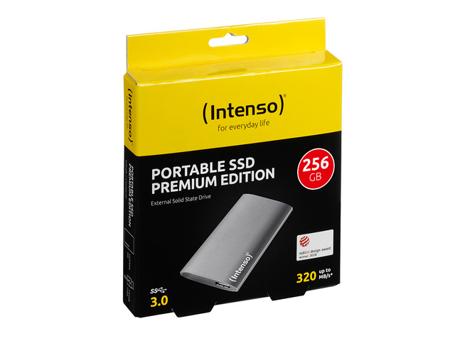 DYSK ZEWNĘTRZNY INTENSO PREMIUM EDITION SSD 256GB 1.8'' USB 3.0 ANTRACYT