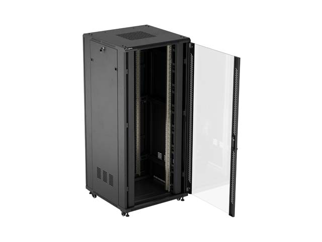 SZAFA INSTALACYJNA RACK STOJĄCA 19" 37U 800X800 CZARNA LANBERG (FLAT PACK)