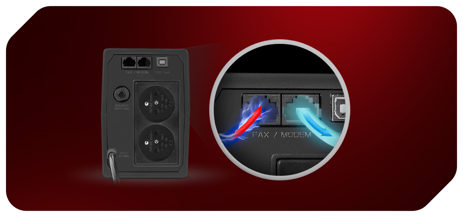 Płytka ścienna z dwoma gniazdami elektrycznymi i portami do komunikacji.