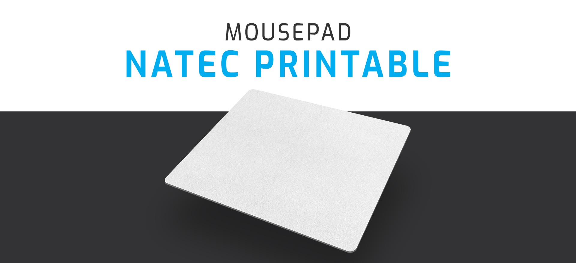 mouse pad natec printable white 300x250mm 7