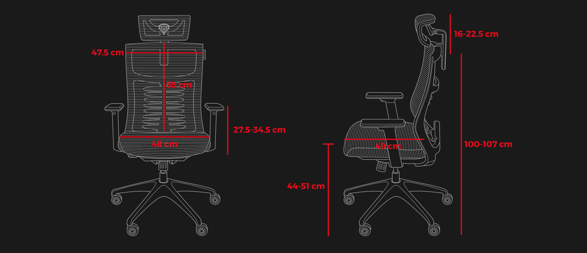 Genesis Ergonomiška žaidimų kėdė Astat 200 G2, Juoda aprašymas - Prekės nuotrauka