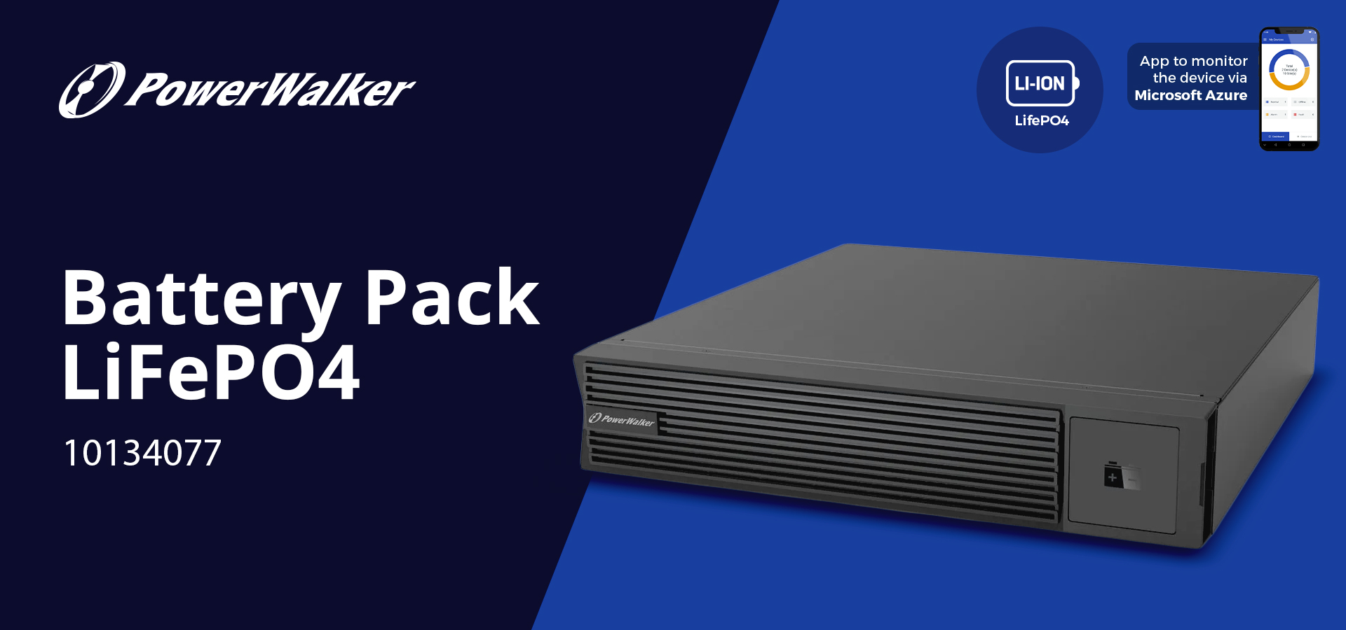 Prostokątny pakiet baterii o eleganckim czarnym wzornictwie i różnych złączach.