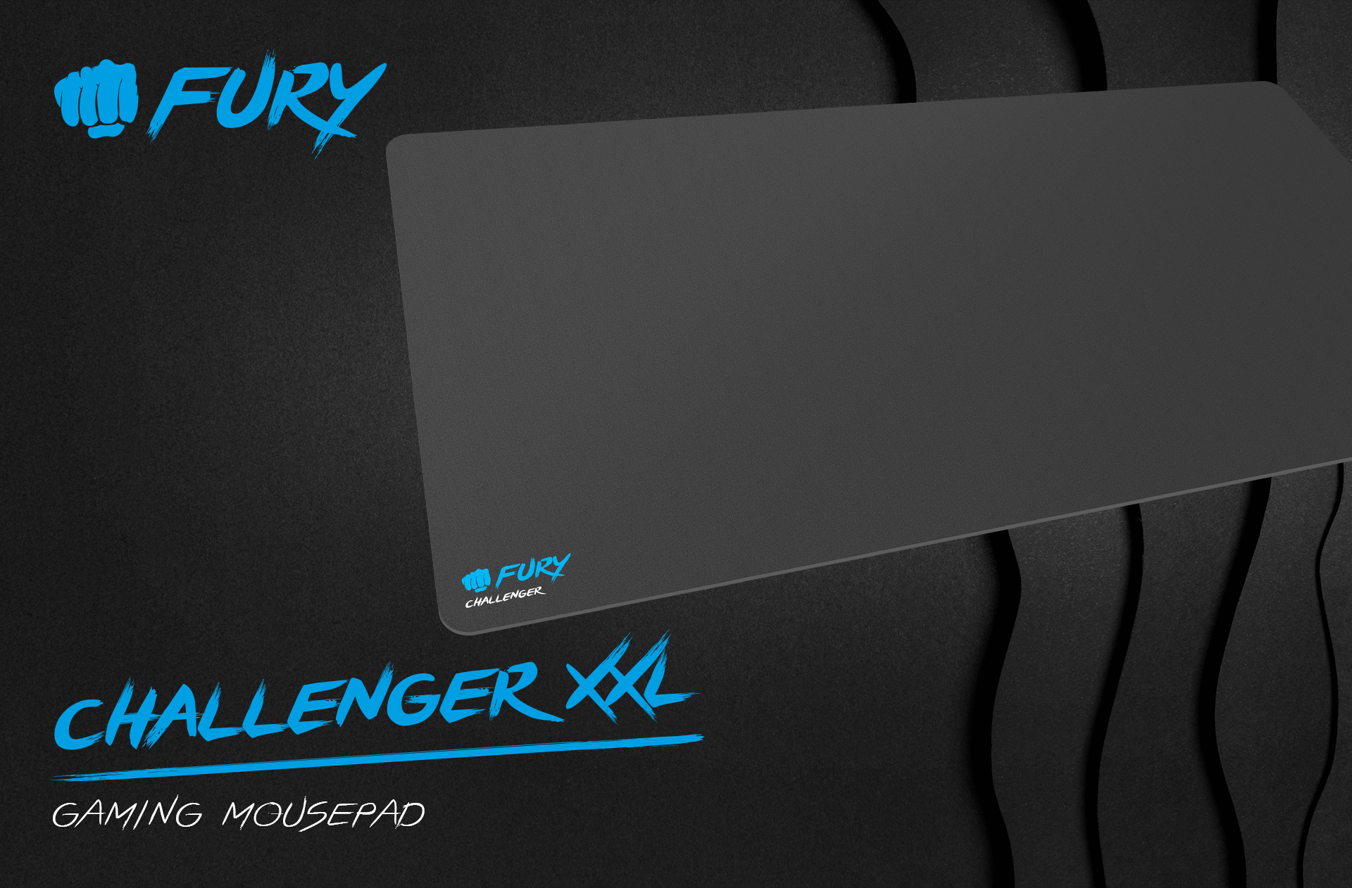 mouse pad fury challenger xxl black 800x400mm 1
