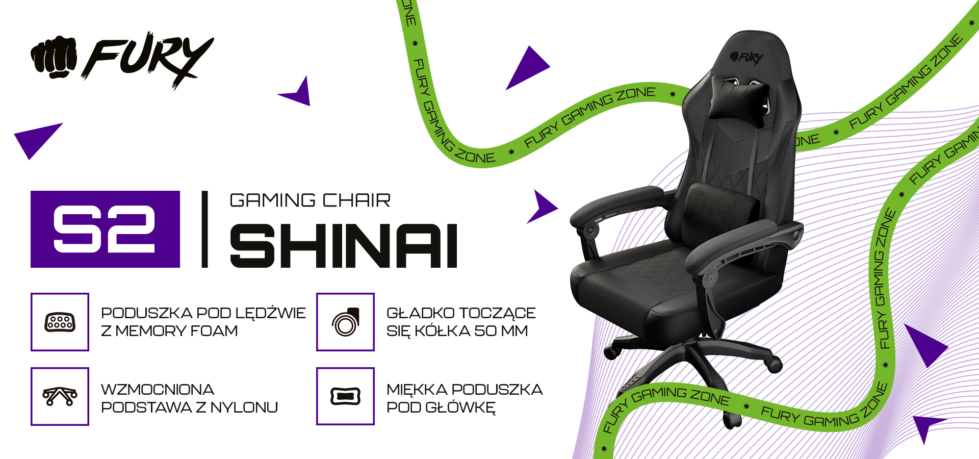 Czarny fotel gamingowy z siedziskiem z pianki z pamięcią kształtu, regulowanymi podłokietnikami i miękkim zagłówkiem