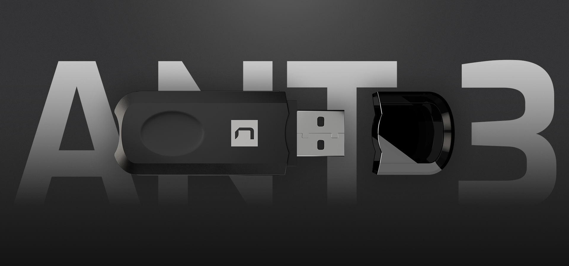 Małe czarne urządzenie z końcówką do podłączenia i zdejmowaną pokrywką na ciemnym tle.