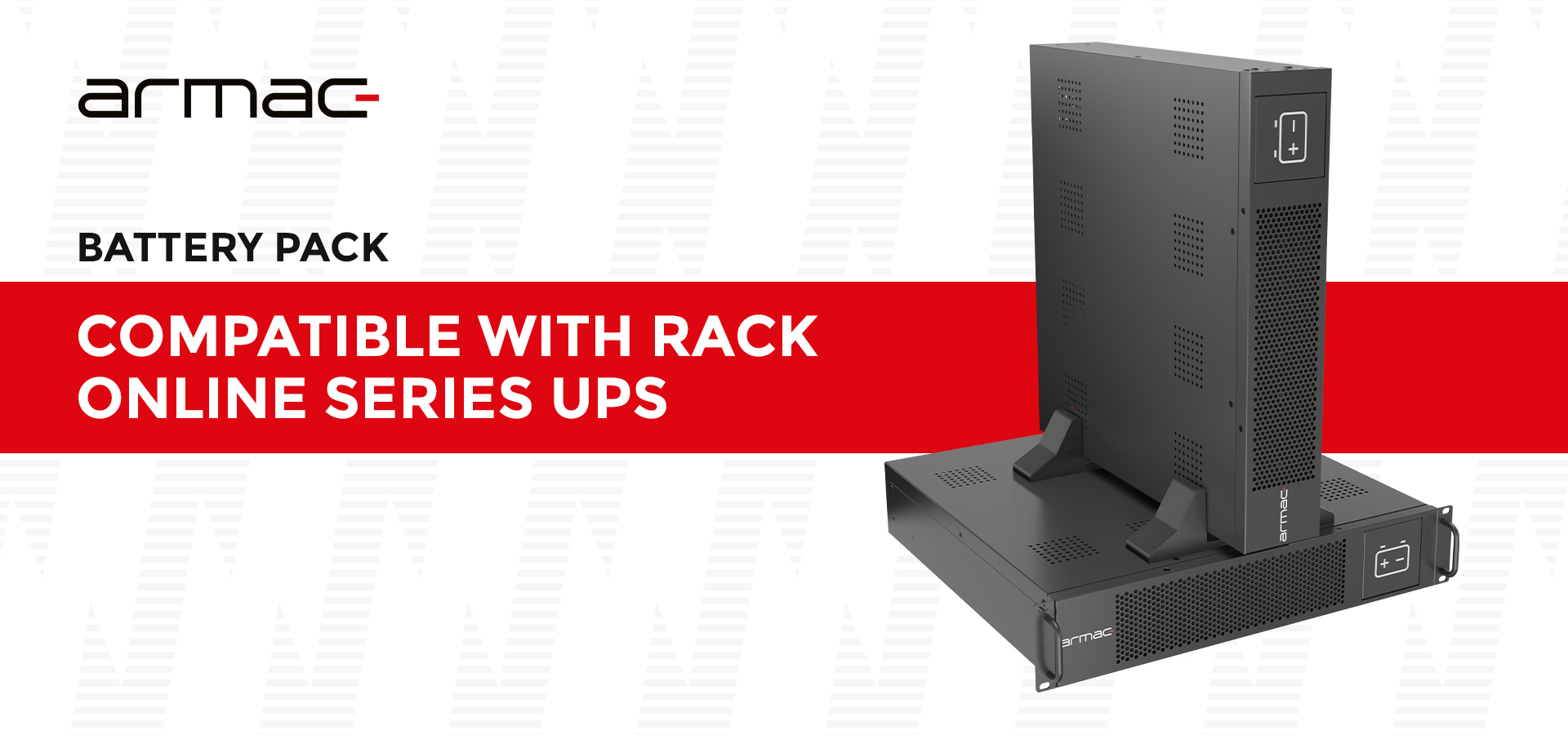 Stojak na akumulator przeznaczony do kompatybilnych systemów zasilania awaryjnego z serii Online