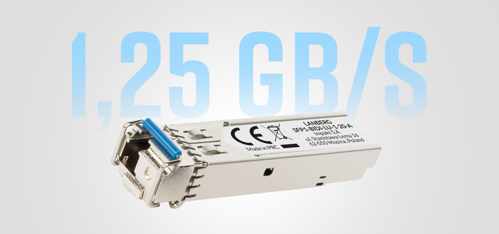 Small electronic component with a connector and various labels on its surface.