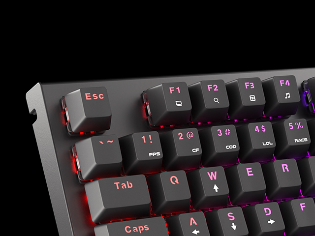 gaming keyboard genesis thor 300 rgb french layout rgb backlight mechanical red switch software 9