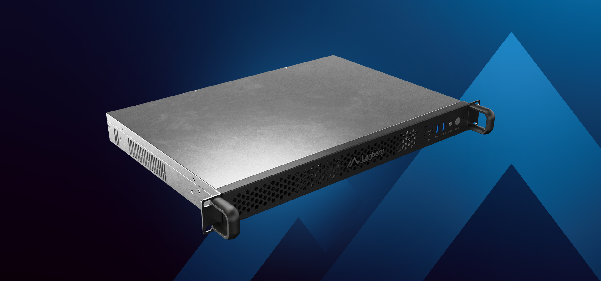 Obudowa serwerowa ITX z eleganckim metalicznym wykończeniem, przeznaczona do montażu 1U 19