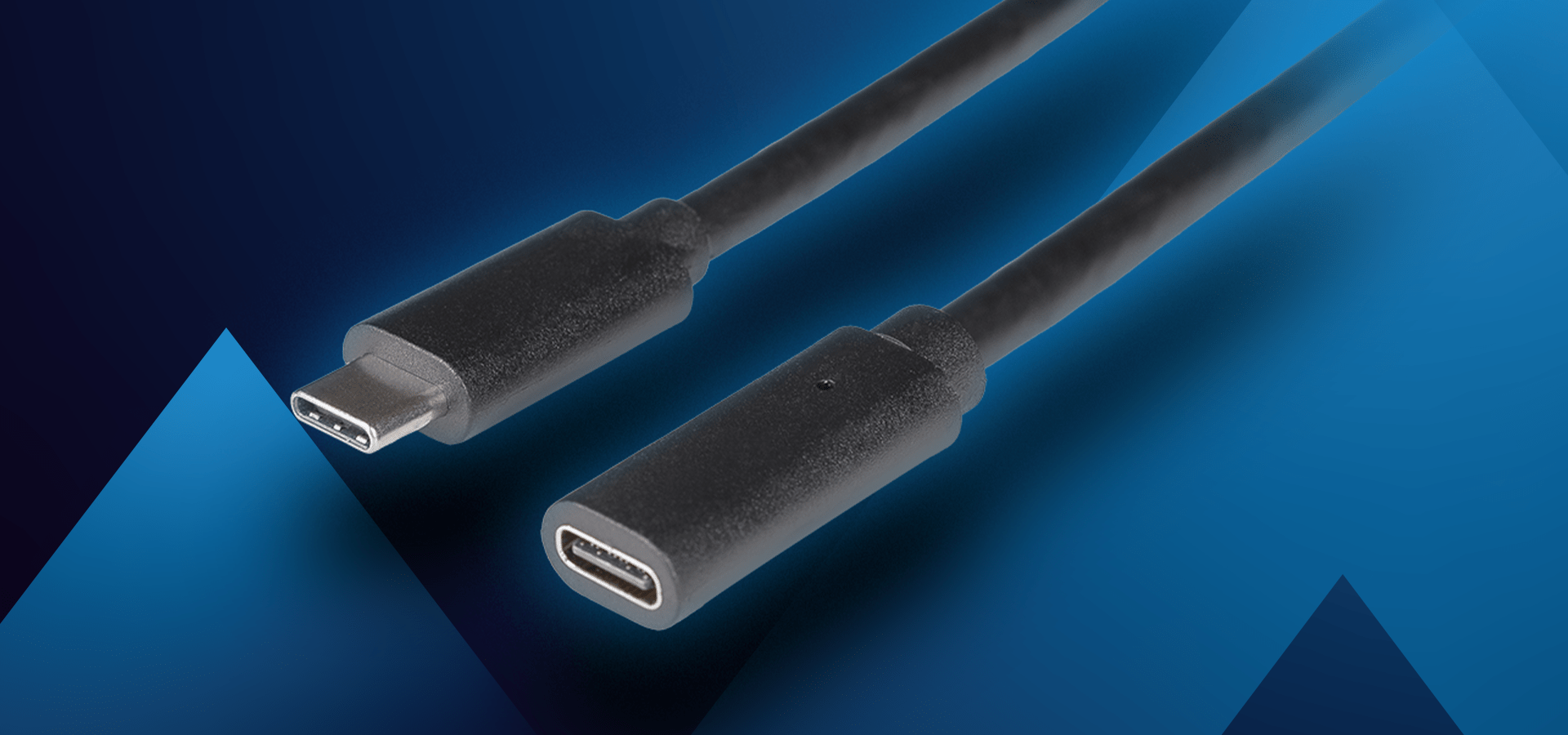 Kabel z dwoma końcami przeznaczonymi do podłączenia, z czarną gumowaną powłoką.