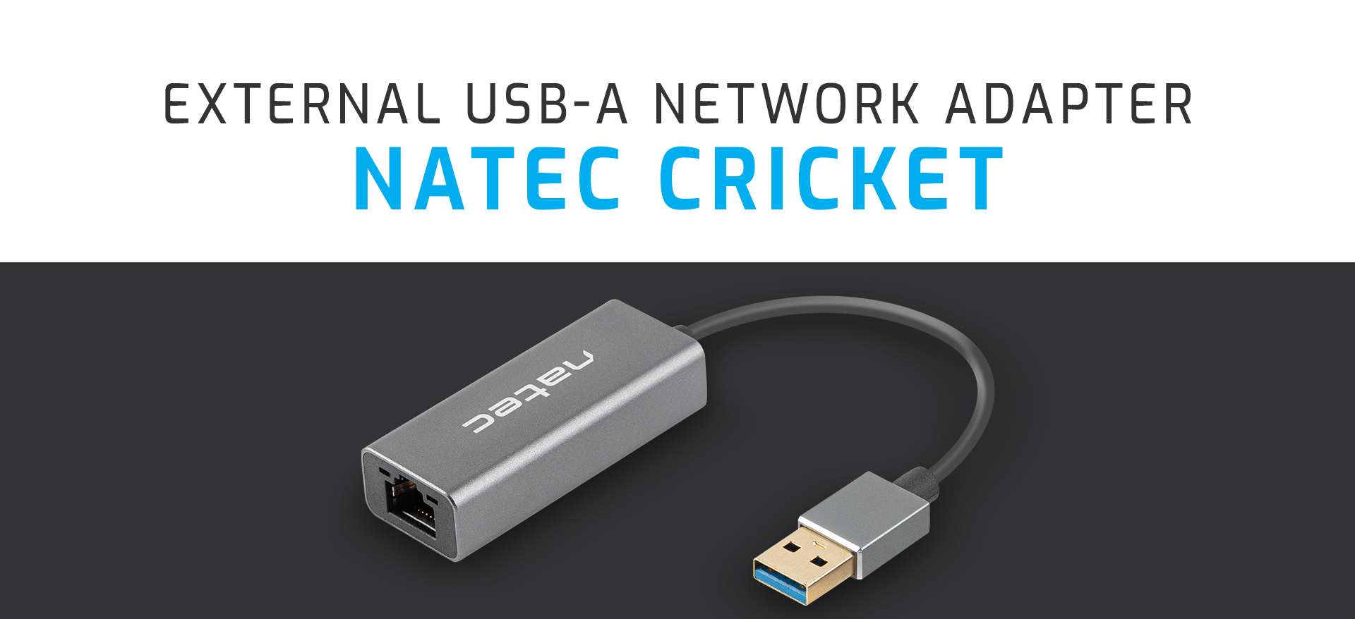 usb–>rj45 ethernet adapter network card natec cricket usb 3.0 1x rj45 1gb cable 7